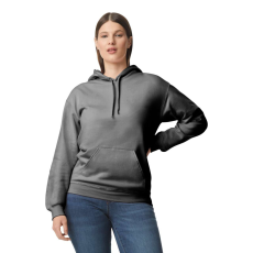 GILDAN Softstyle kapucnis pulóver kenguruzsebbel, Gildan GISF500, Charcoal-M
