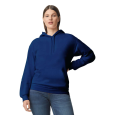 GILDAN Softstyle kapucnis pulóver kenguruzsebbel, Gildan GISF500, Navy-L
