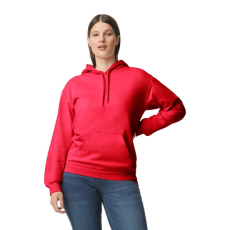 GILDAN Softstyle kapucnis pulóver kenguruzsebbel, Gildan GISF500, Red-3XL