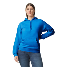 GILDAN Softstyle kapucnis pulóver kenguruzsebbel, Gildan GISF500, Royal-2XL férfi pulóver, kardigán