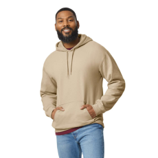 GILDAN Softstyle kapucnis pulóver kenguruzsebbel, Gildan GISF500, Sand-4XL