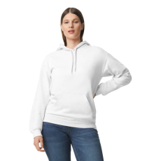 GILDAN Softstyle kapucnis pulóver kenguruzsebbel, Gildan GISF500, White-5XL
