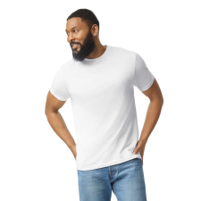 GILDAN Softstyle körkötött rövid ujjú póló, Gildan GI67000, White-2XL férfi póló
