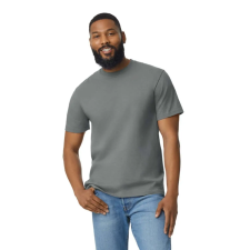 GILDAN Softstyle® puha, gyűrűs fonású pamut póló (graphite heather, 3XL) munkaruha