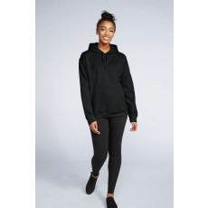 GILDAN Softstyle® puha, gyűrűs fonású pamut unisex kapucnis pulóver (black, 3XL)