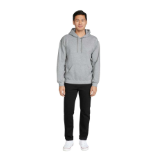 GILDAN Softstyle® puha, gyűrűs fonású pamut unisex kapucnis pulóver (RS Sport Grey, M)