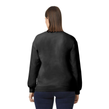 GILDAN Softstyle® puha, gyűrűs fonású pamut unisex környakú pulóver (black, 3XL) munkaruha