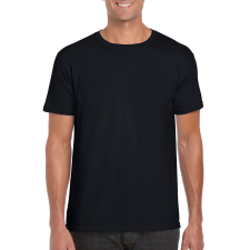 GILDAN Softstyle rövid ujjú környakas póló, Gildan GI64000, Black-3XL férfi póló
