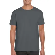 GILDAN Softstyle rövid ujjú környakas póló, Gildan GI64000, Charcoal-4XL