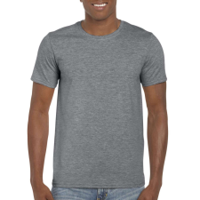 GILDAN Softstyle rövid ujjú környakas póló, Gildan GI64000, Graphite Heather-3XL férfi póló