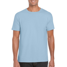 GILDAN Softstyle rövid ujjú környakas póló, Gildan GI64000, Light Blue-3XL férfi póló