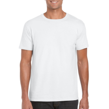 GILDAN Softstyle rövid ujjú környakas póló, Gildan GI64000, White-4XL férfi póló