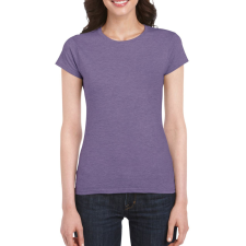 GILDAN Softstyle testhez álló rövid ujjú női póló, Gildan GIL64000, Heather Purple-XL női póló
