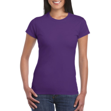 GILDAN Softstyle testhez álló rövid ujjú női póló, Gildan GIL64000, Purple-M női póló