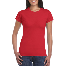GILDAN Softstyle testhez álló rövid ujjú női póló, Gildan GIL64000, Red-2XL női póló