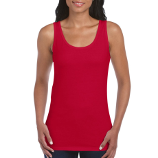 GILDAN Softstyle ujjatlan Női póló, Gildan GIL64200, pamut trikó, Cherry Red-XL