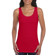 GILDAN Testhez álló, oldalvarrott női trikó, Gildan GIL64200, Cherry Red-2XL női trikó