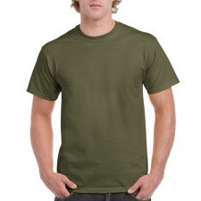 GILDAN ultra GI2000, környakas pamut póló, Military Green-3XL férfi póló