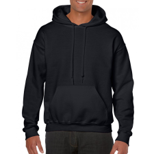 GILDAN Uniszex kapucnis pulóver Gildan GI18500 Heavy Blend™ Adult Hooded Sweatshirt -5XL, Black férfi pulóver, kardigán