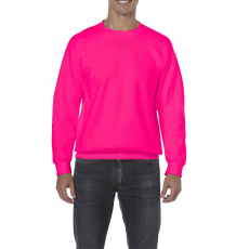 GILDAN Uniszex pulóver Gildan GI18000 Heavy Blend Adult Crewneck Sweatshirt -XL, Safety Pink