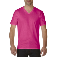 GILDAN V nyakú prémium pamut póló, Gildan GI41V00, Heliconia-S férfi póló