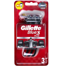 Gilette blue eldobható férfi borotva 3db-os kiszerelésben piros színben eldobható borotva