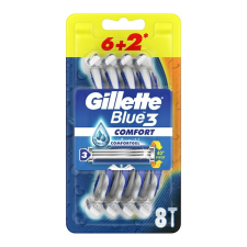 Gillette Eldobhatő borotva - Blue3 Comfort - Továbbfejlesztett krémezőcsík 6+2db eldobható borotva
