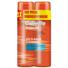 Gillette Fusion hidratáló borotvagél 2x200ml borotvahab, borotvaszappan