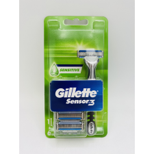 Gillette készülék+6 db borotvabetét Sensor 3 sensitive eldobható borotva