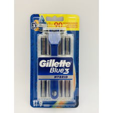  Gillette készülék+9 db borotvabetét Blue 3 Hybrid eldobható borotva
