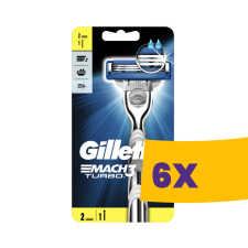 Gillette Mach3 Turbo borotva + 1db betét (Karton - 6 db) eldobható borotva