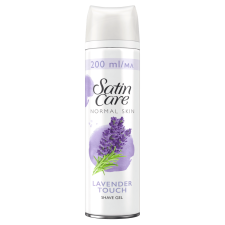 Gillette Satin Care Normal Skin Lavender Touch Női borotvagél, 200ml borotvahab, borotvaszappan