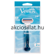 Gillette Venus Smooth borotvakészülék + 2 betét (Kék) eldobható borotva