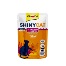 GimCat Shinycat nedves eledel ivartalanított macskáknak - csirke 70 g macskaeledel