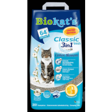 Gimpet Biokats Cotone Blossom Classic 3 in 1 - csomósodó macskaalom friss illattal (5kg) macskaalom