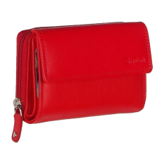 Gina Monti Közepes méretű kihajthatós piros női bőr pénztárca RFID Gina Monti
