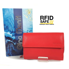 Gina Monti RFID védett, közepes, piros ,két oldalas női bőr pénztárca 2374 pénztárca