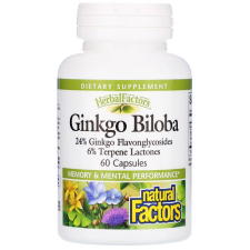  Ginkgo Biloba, 60 db, Natural Factors vitamin és táplálékkiegészítő