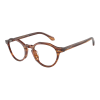 Giorgio Armani AR7264U 6162 Striped Brown Demo Lens szemüveg