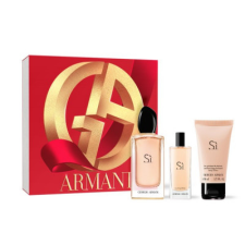 Giorgio Armani Si Ajándékszett, Eau de Parfum 100ml + Eau de Parfum 15ml + Body lotion 50ml, női kozmetikai ajándékcsomag