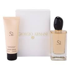 Giorgio Armani Si SET: edp 100ml + Testápoló 75ml kozmetikai ajándékcsomag