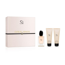 Giorgio Armani Si SET: edp 50ml + tusfürdő gél 75ml + Testápoló 75ml kozmetikai ajándékcsomag