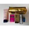 Giorgio Armani YSL SET: Prada Candy EDP 6,5ml + YSL Libre EDP 3ml + Armani My Way tusfürdő gél 75ml +YSL Top Secrets Instant Moisture Glow 5ml + Biotherm Life Plankton Elixir 7ml + YSL Kozmetikumoki Táska