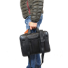 Giorgio Carelli két fogós, két részes fekete laptoptartós aktatáska GC338700-002