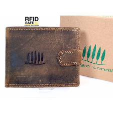 Giorgio Carelli közepes nyelves bőr pénztárca RFID védelemmel 417797 pénztárca