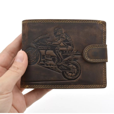 Giorgio Carelli RFID védett, motoros, rugalmas nyelves bőr pénztárca  417797-614 pénztárca