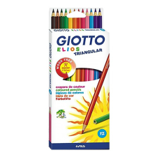Giotto Színes ceruza GIOTTO Elios Wood Free háromszögletű 12 db/készlet színes ceruza