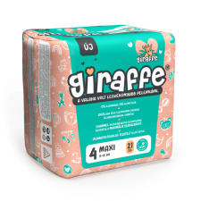 Giraffe ® Channel klór és illatmentes pelenka 4 maxi (9-18kg) 21db pelenka