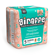 Giraffe ® Channel klór és illatmentes pelenka 5 junior (15-25kg) 21db pelenka