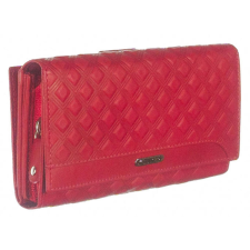 Giultieri Cipzáros aprós + kártyatartós piros bőr pénztárca Giultieri pénztárca